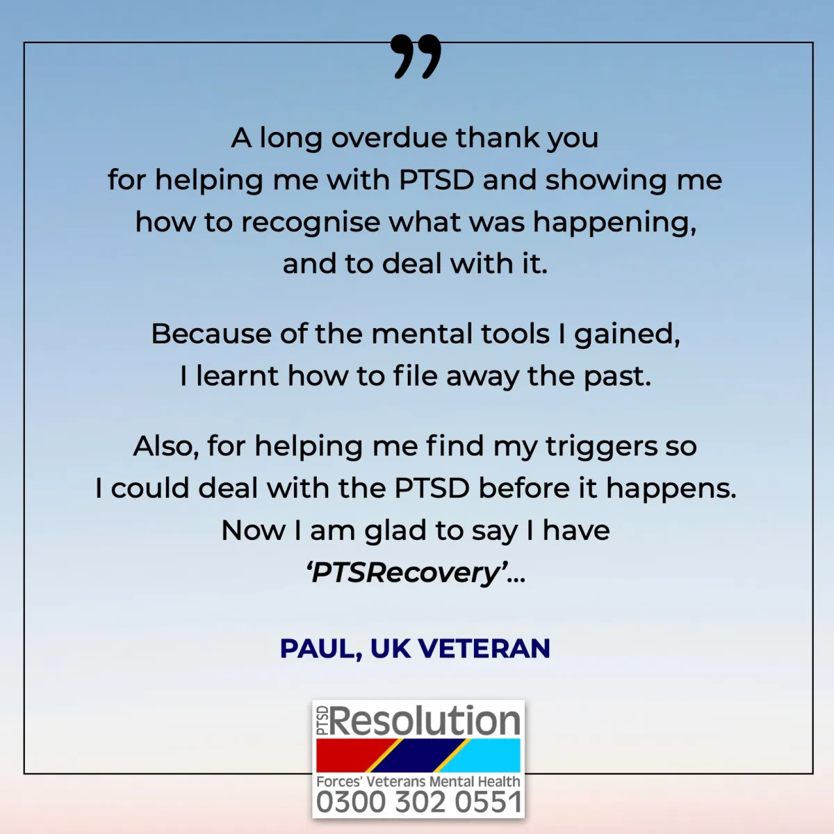 Paul: UK Veteran,
