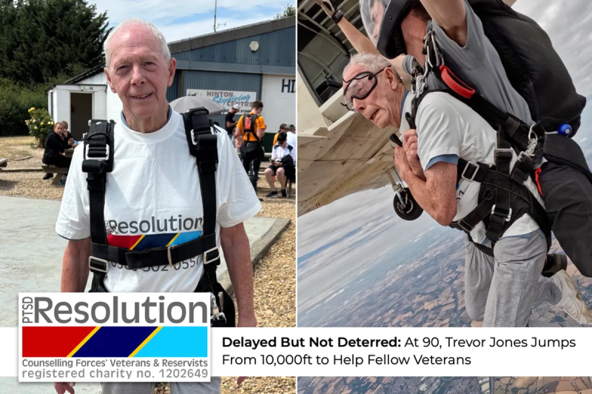 At 90, Trevor Jones Jumps From 10,000ft