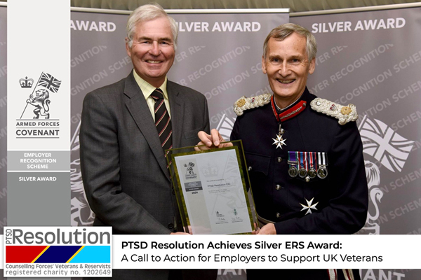 PTSD Resolution Achieves Silver ERS Award event